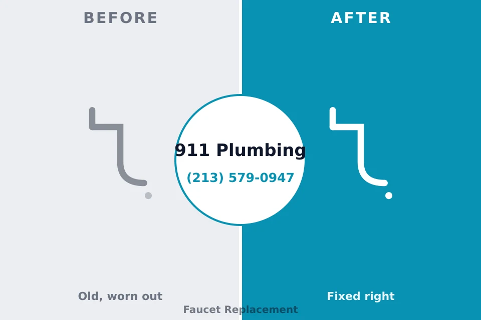 Before and after: plumbing company Gulf Breeze, FL